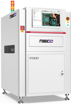 MagicRay V5100 &ndash; Kontrola součástkové strany po pájení vlnou
